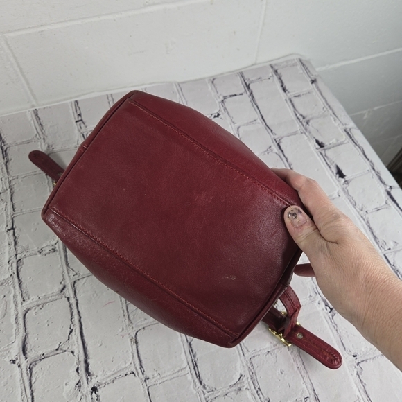Vtg Coach red leather legacy drawstring bucket bag purse adr 9966 - Picture 12 of 12